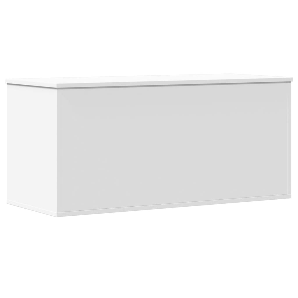 Boîte de rangement blanc 100x42x46 cm bois d'ingénierie Coffres de rangement vidaXL