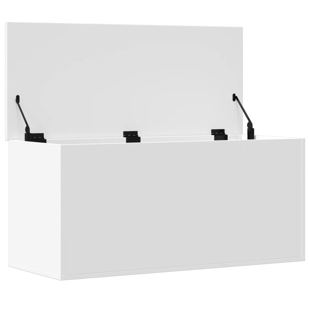 Boîte de rangement blanc 100x42x46 cm bois d'ingénierie Coffres de rangement vidaXL