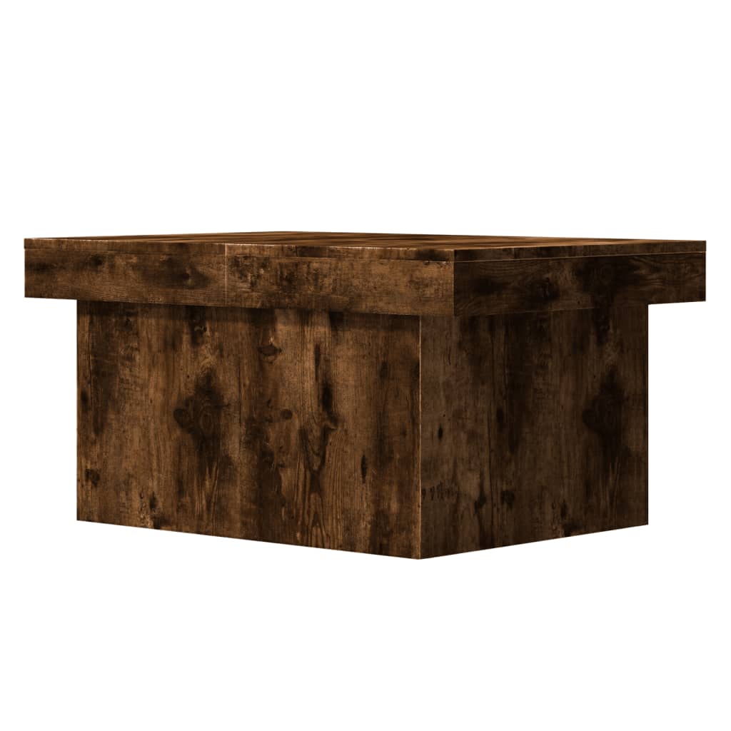 Table basse chêne fumé 80x55x40 cm bois d'ingénierie Tables basses vidaXL   