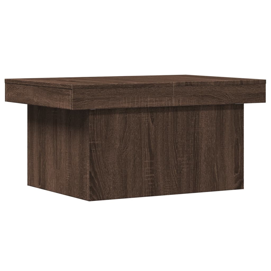 Table basse chêne marron 80x55x40 cm bois d'ingénierie Tables basses vidaXL   