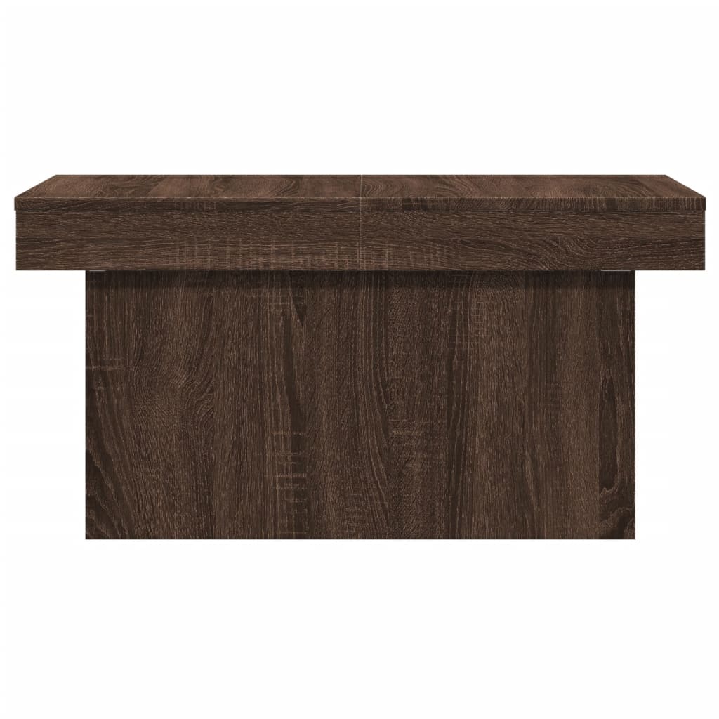 Table basse chêne marron 80x55x40 cm bois d'ingénierie Tables basses vidaXL   