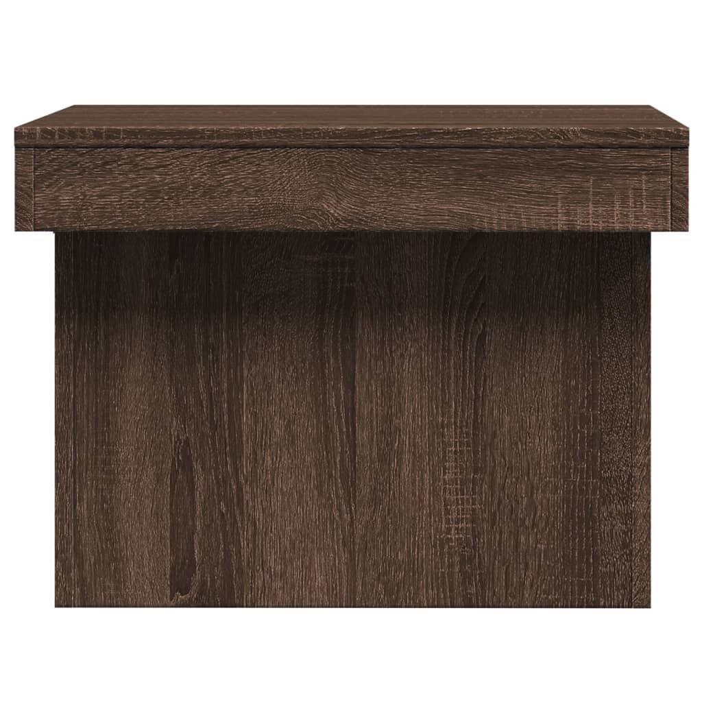 Table basse chêne marron 80x55x40 cm bois d'ingénierie Tables basses vidaXL   