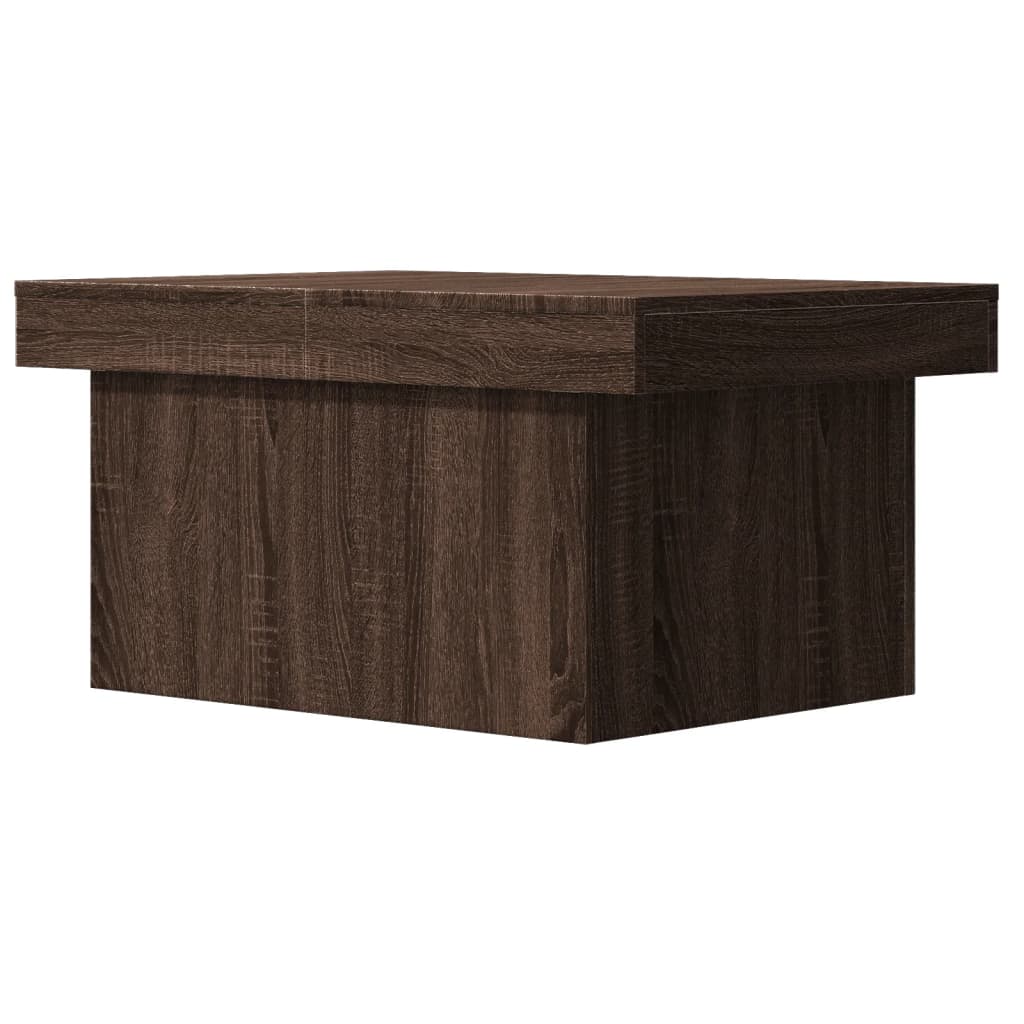 Table basse chêne marron 80x55x40 cm bois d'ingénierie Tables basses vidaXL   