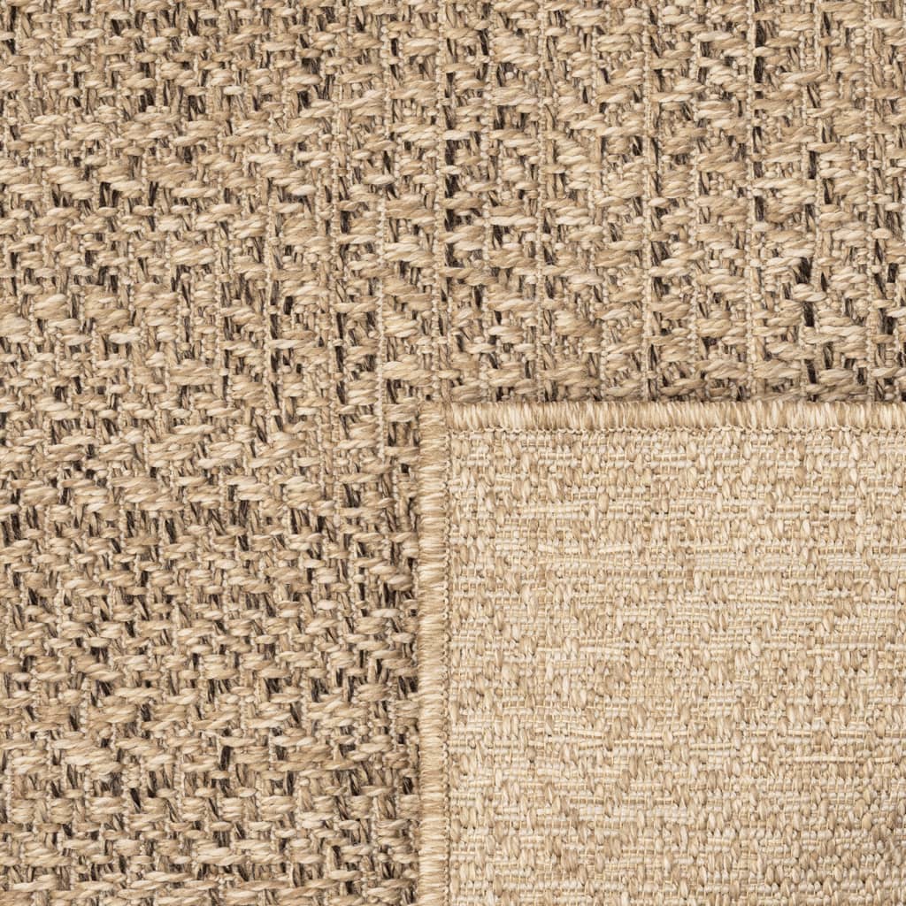 Tapis ZIZUR 80x250 cm aspect de jute intérieur et extérieur - Xios Store SNC