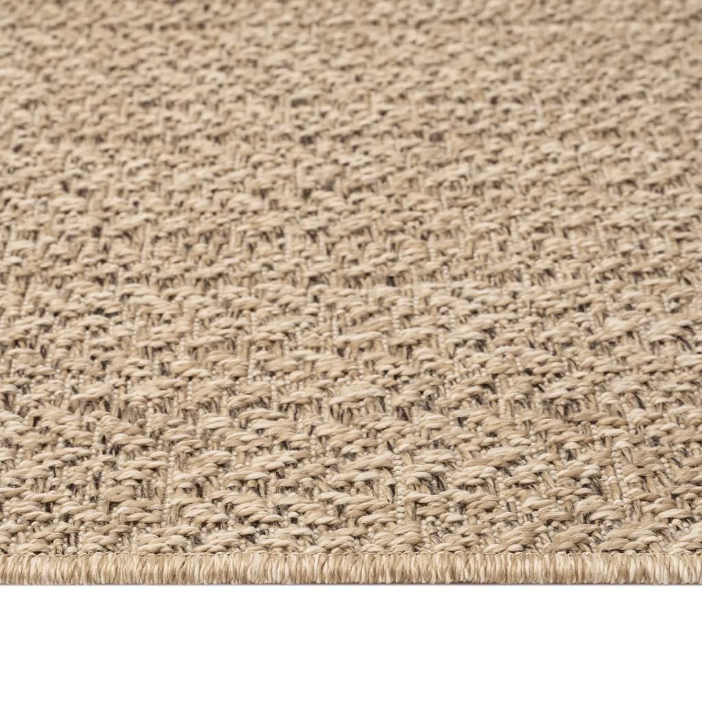 Tapis ZIZUR 80x250 cm aspect de jute intérieur et extérieur - Xios Store SNC