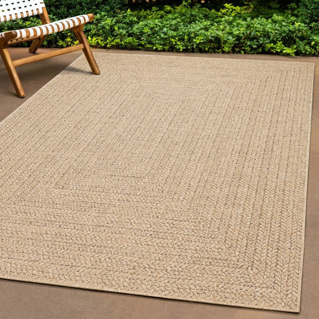 Tapis ZIZUR 80x250 cm aspect de jute intérieur et extérieur - Xios Store SNC