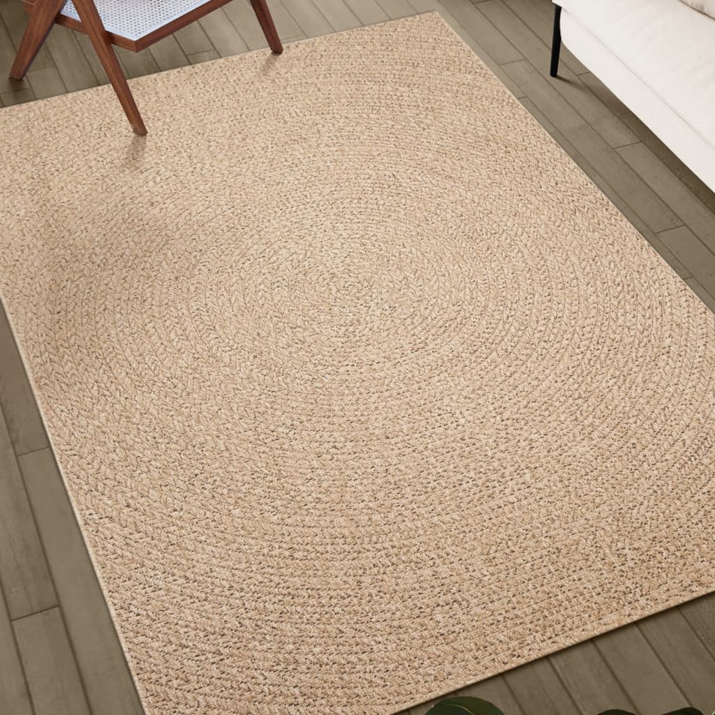 Tapis ZIZUR 80x250 cm aspect de jute intérieur et extérieur - Xios Store SNC