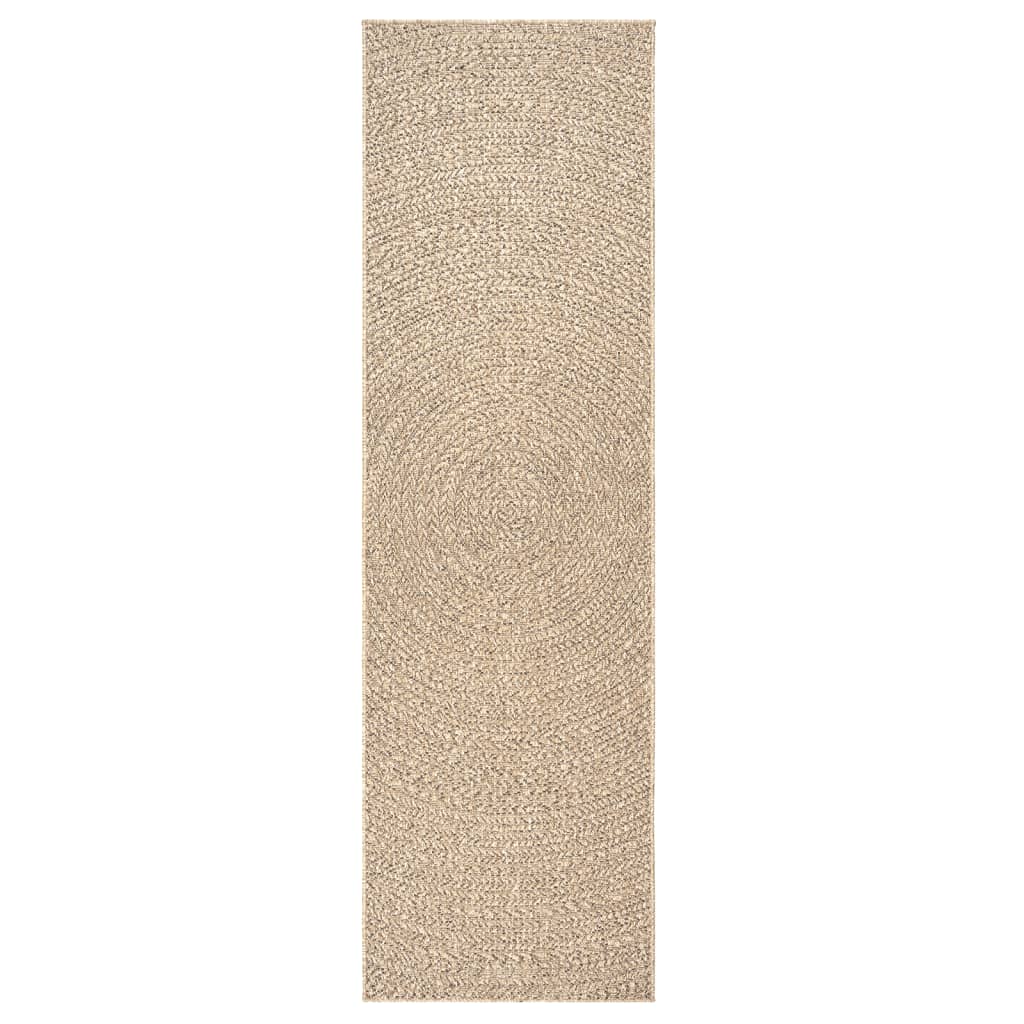 Tapis ZIZUR 80x250 cm aspect de jute intérieur et extérieur - Xios Store SNC