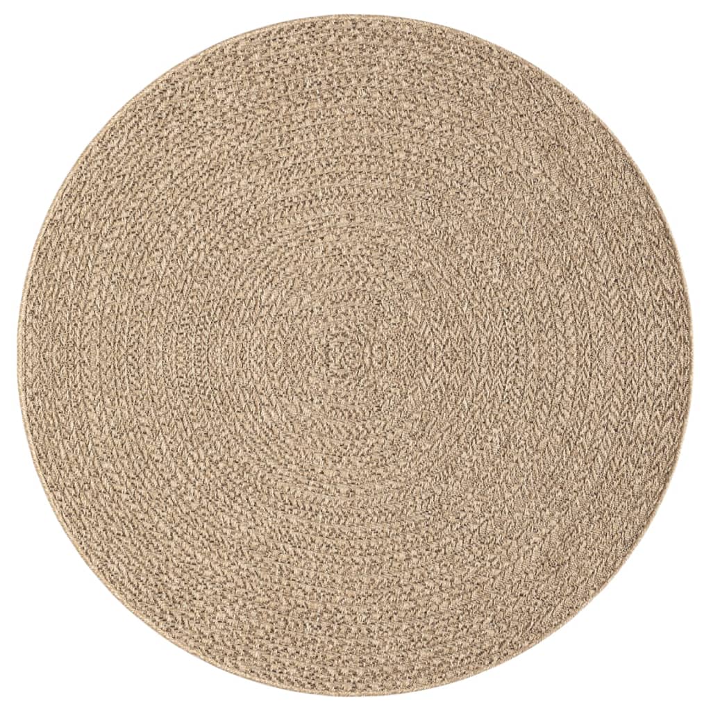 Tapis ZIZUR Ø 200 cm aspect de jute intérieur et extérieur - Xios Store SNC