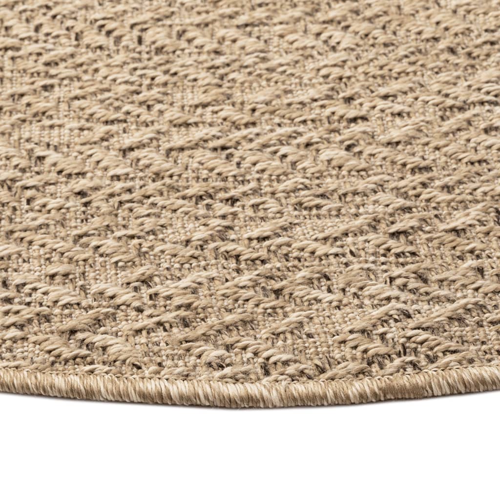 Tapis ZIZUR Ø 200 cm aspect de jute intérieur et extérieur - Xios Store SNC