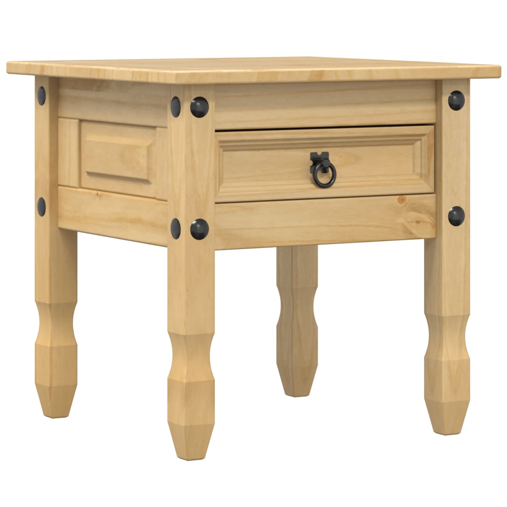 Image Table d'appoint Corona 50x50x50 cm bois de pin massif | Xios Store SNC vidaXL Xios Store SNC