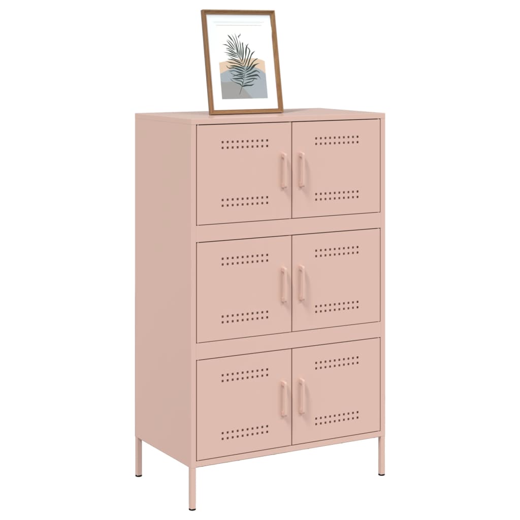 Image Buffet haut rose 68x39x113 cm acier | Xios Store SNC vidaXL Xios Store SNC