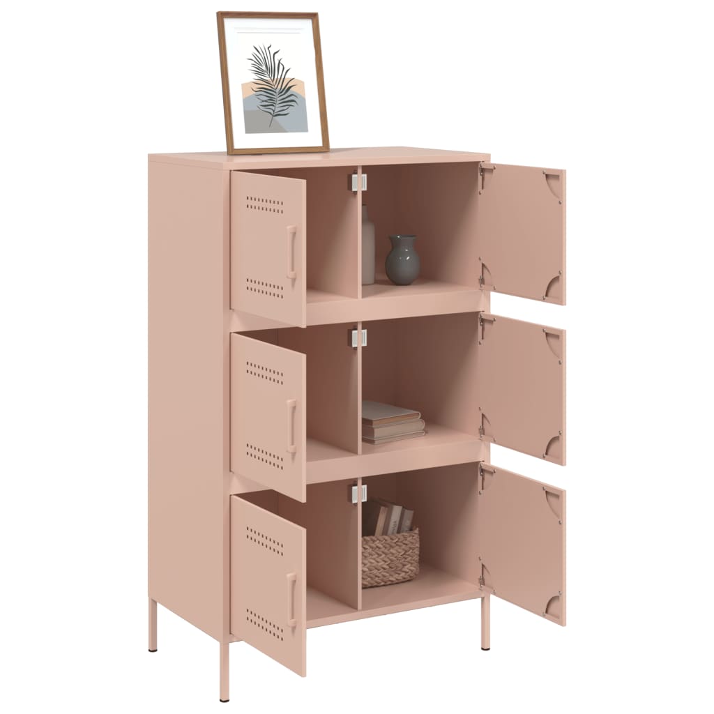 Image Buffet haut rose 68x39x113 cm acier | Xios Store SNC vidaXL Xios Store SNC