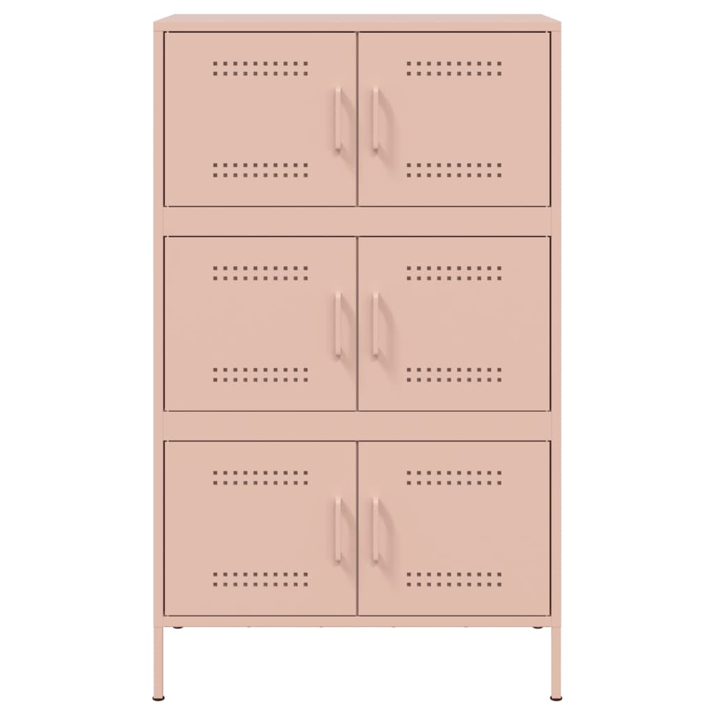 Image Buffet haut rose 68x39x113 cm acier | Xios Store SNC vidaXL Xios Store SNC