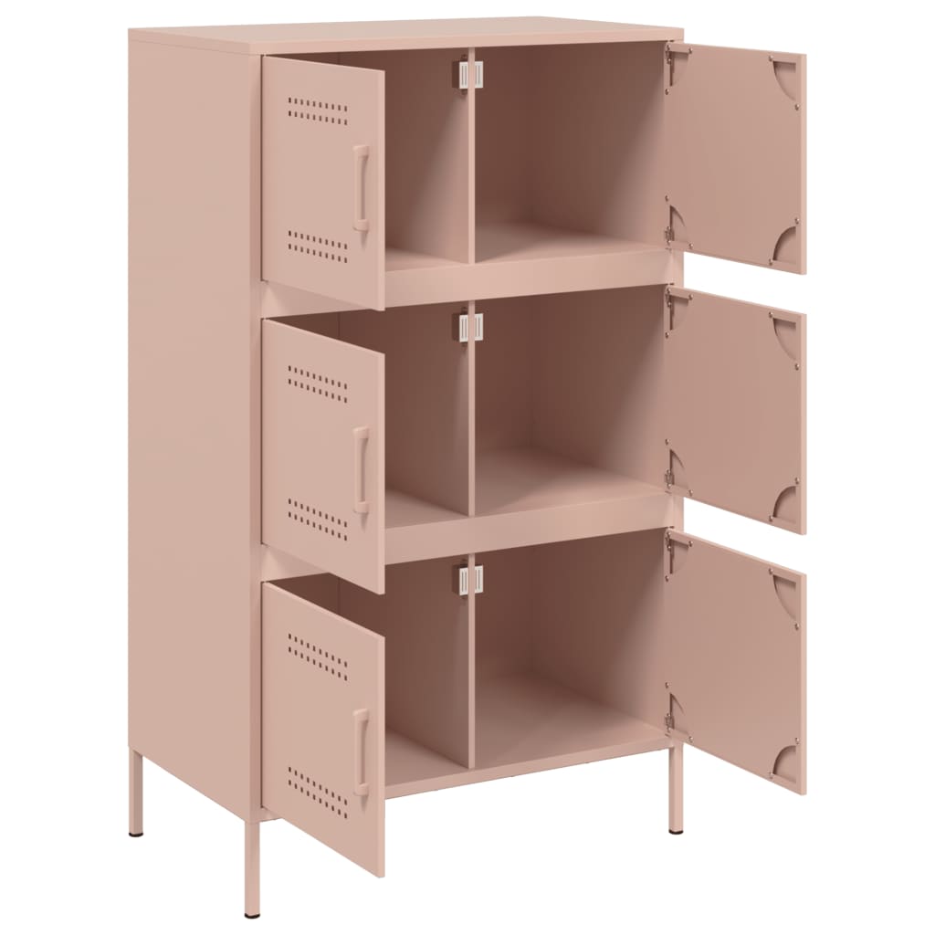 Image Buffet haut rose 68x39x113 cm acier | Xios Store SNC vidaXL Xios Store SNC