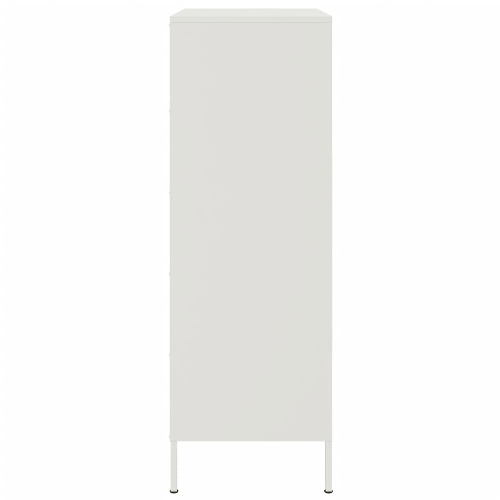 Buffet haut blanc 68x39x113 cm acier, Xios Store SNC
