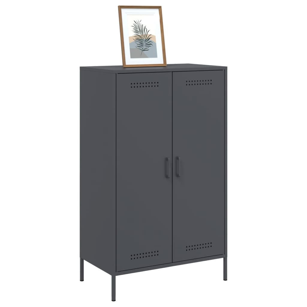 Image Buffet haut anthracite 68x39x113 cm acier | Xios Store SNC vidaXL Xios Store SNC