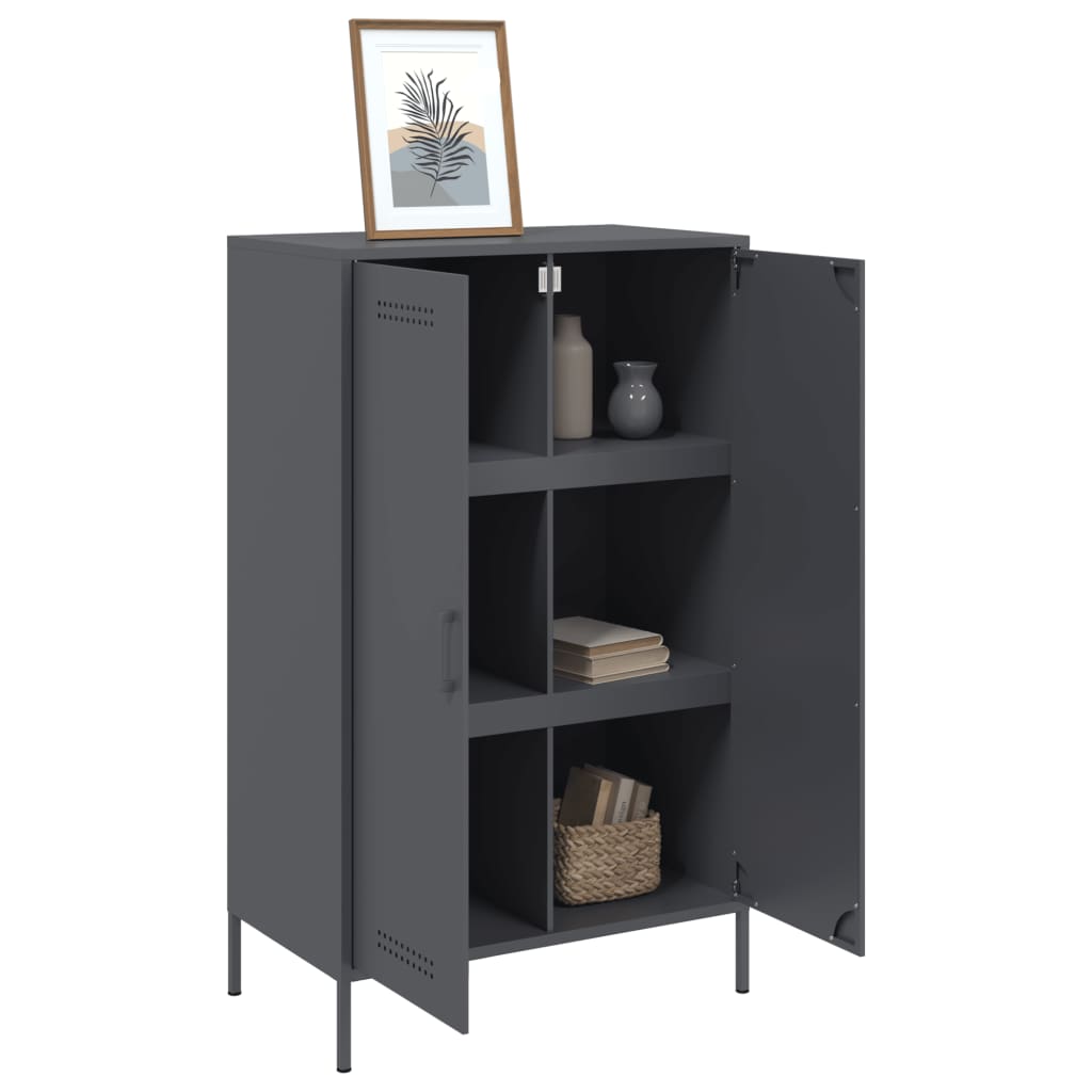 Image Buffet haut anthracite 68x39x113 cm acier | Xios Store SNC vidaXL Xios Store SNC