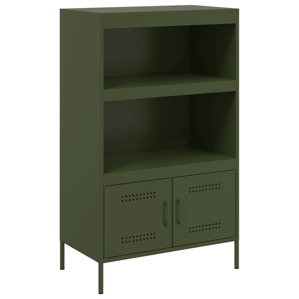 Image Buffet haut vert olive 68x39x113 cm acier | Xios Store SNC vidaXL Xios Store SNC