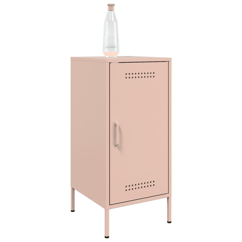 Buffets 2 pcs rose 36x39x79 cm acier laminé à froid, Xios Store SNC