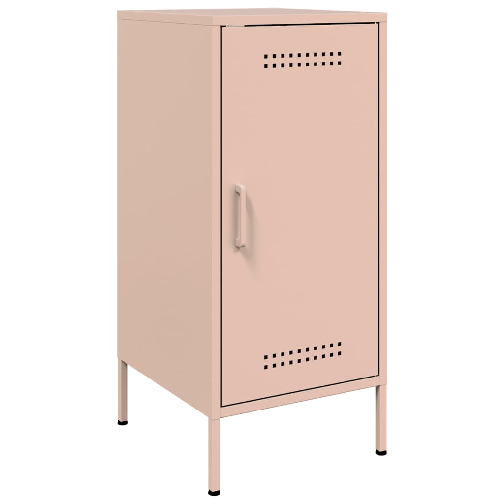 Buffets 2 pcs rose 36x39x79 cm acier laminé à froid, Xios Store SNC