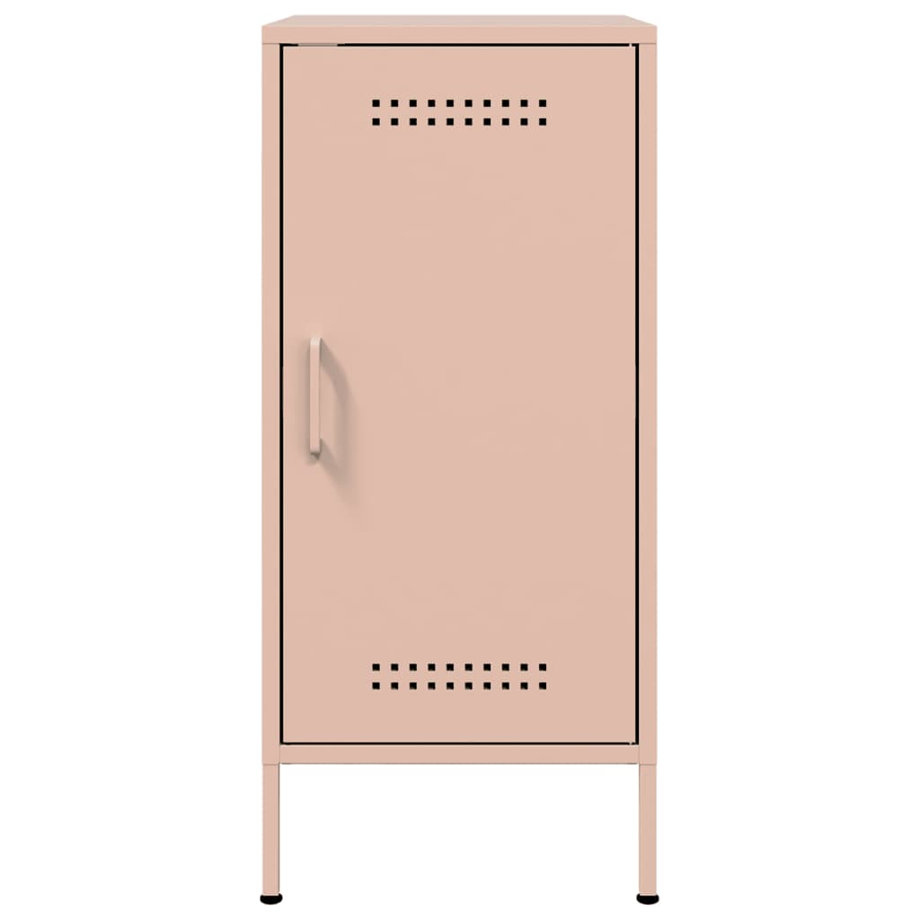 Buffets 2 pcs rose 36x39x79 cm acier laminé à froid, Xios Store SNC