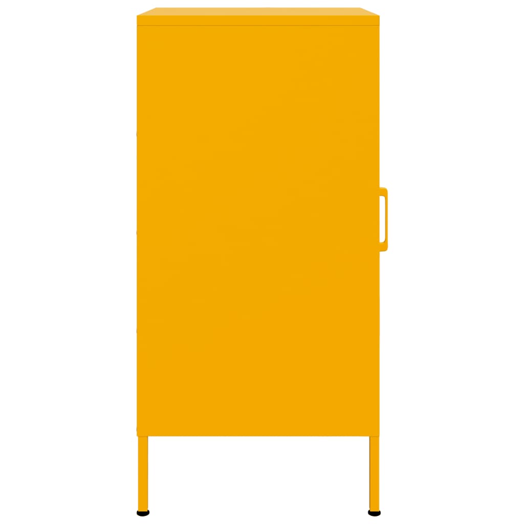 Image Buffet jaune moutarde 36x39x79 cm acier laminé à froid | Xios Store SNC vidaXL Xios Store SNC