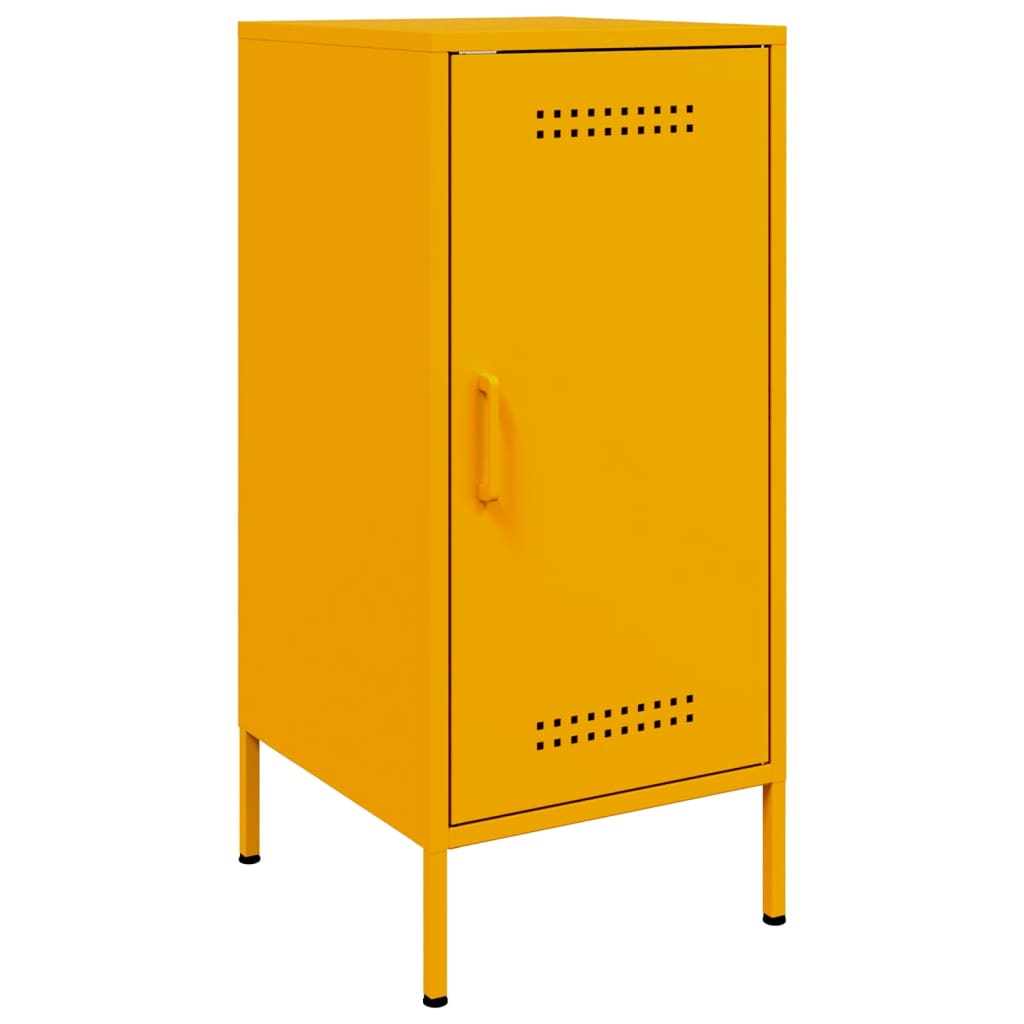Image Buffets 2 pcs jaune moutarde 36x39x79 cm acier laminé à froid | Xios Store SNC vidaXL Xios Store SNC