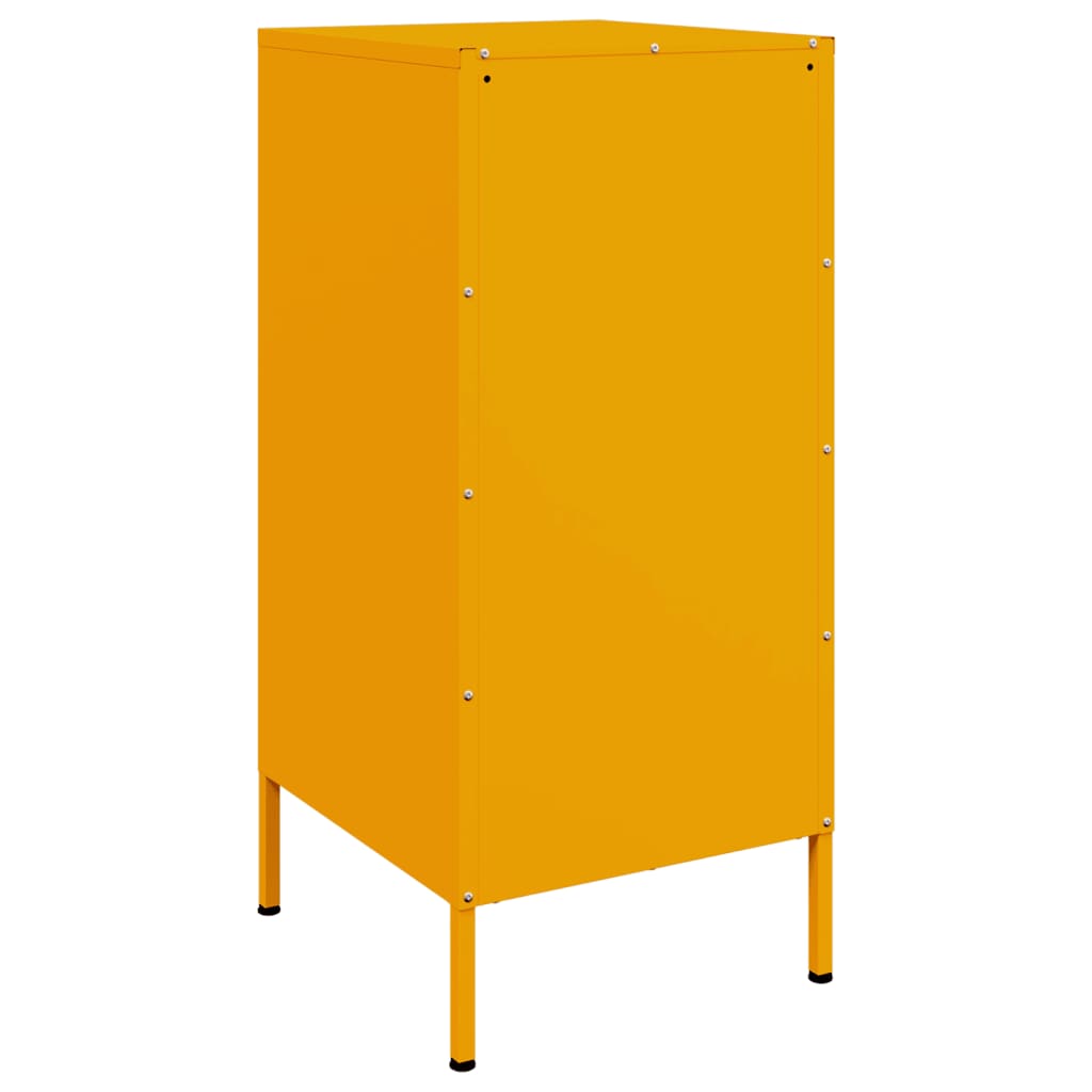 Image Buffets 2 pcs jaune moutarde 36x39x79 cm acier laminé à froid | Xios Store SNC vidaXL Xios Store SNC