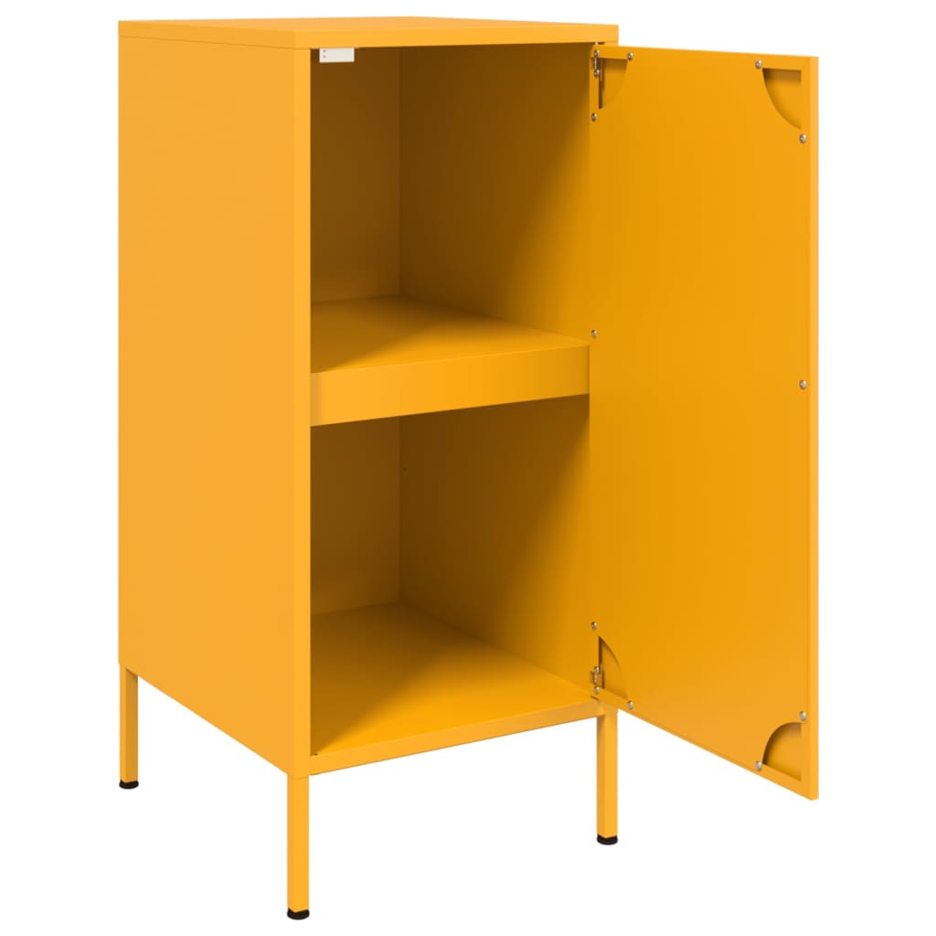 Image Buffets 2 pcs jaune moutarde 36x39x79 cm acier laminé à froid | Xios Store SNC vidaXL Xios Store SNC