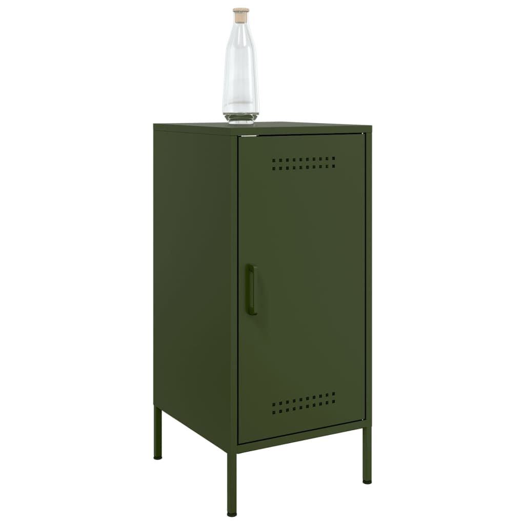 Image Buffets 2 pcs vert olive 36x39x79 cm acier laminé à froid | Xios Store SNC vidaXL Xios Store SNC