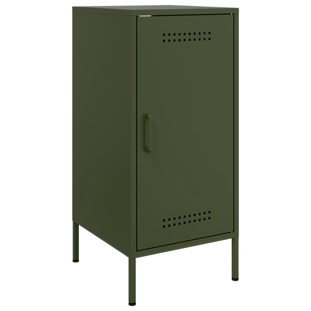 Image Buffets 2 pcs vert olive 36x39x79 cm acier laminé à froid | Xios Store SNC vidaXL Xios Store SNC