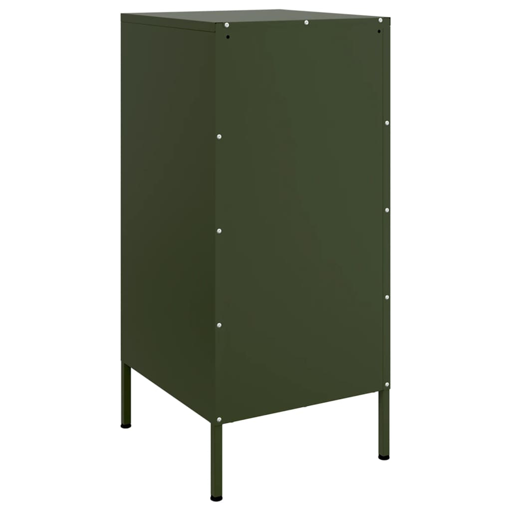 Image Buffets 2 pcs vert olive 36x39x79 cm acier laminé à froid | Xios Store SNC vidaXL Xios Store SNC