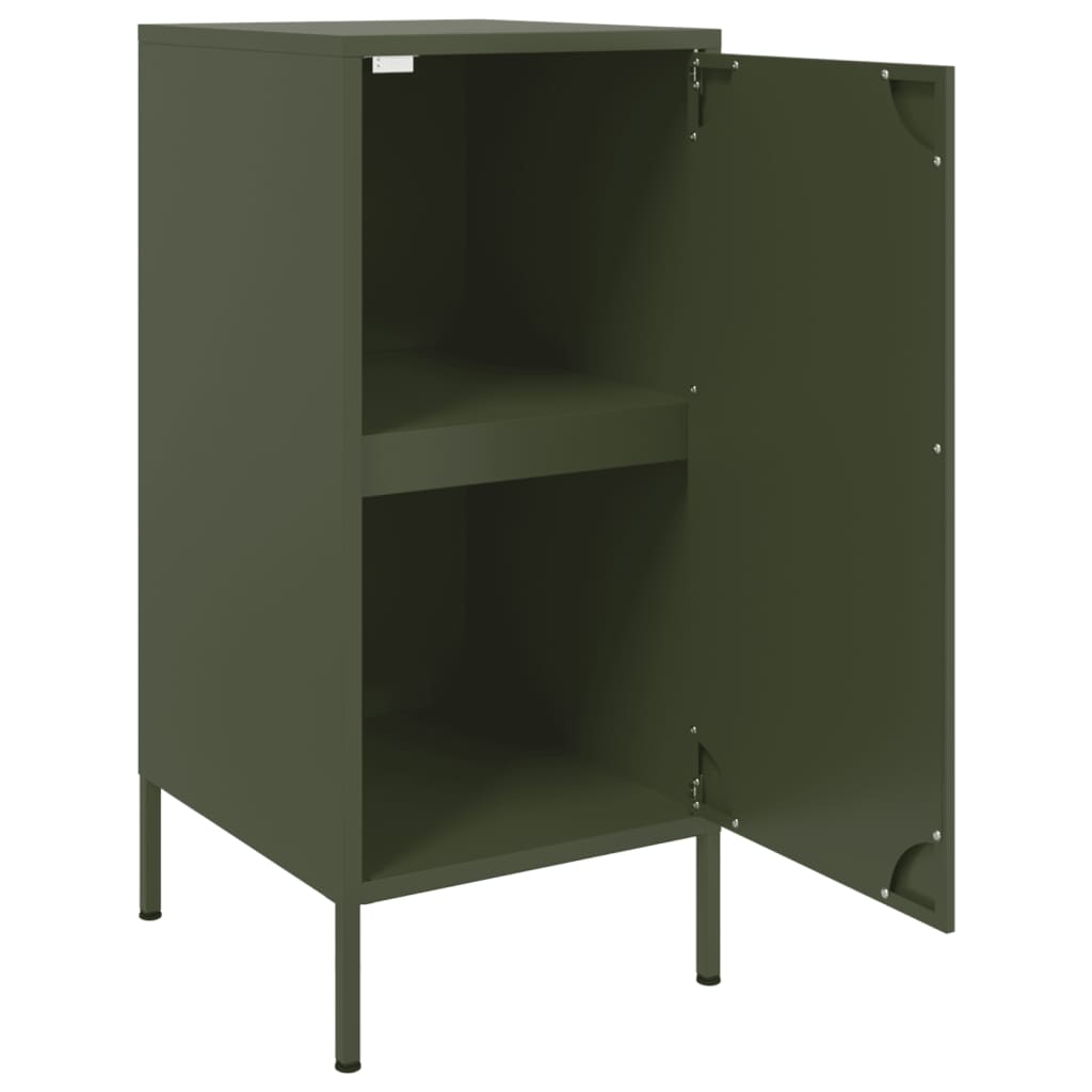 Image Buffets 2 pcs vert olive 36x39x79 cm acier laminé à froid | Xios Store SNC vidaXL Xios Store SNC