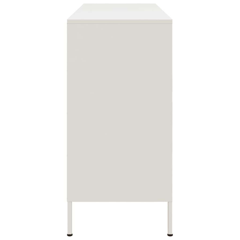 Image Buffet blanc 100,5x39x79 cm acier laminé à froid | Xios Store SNC vidaXL Xios Store SNC