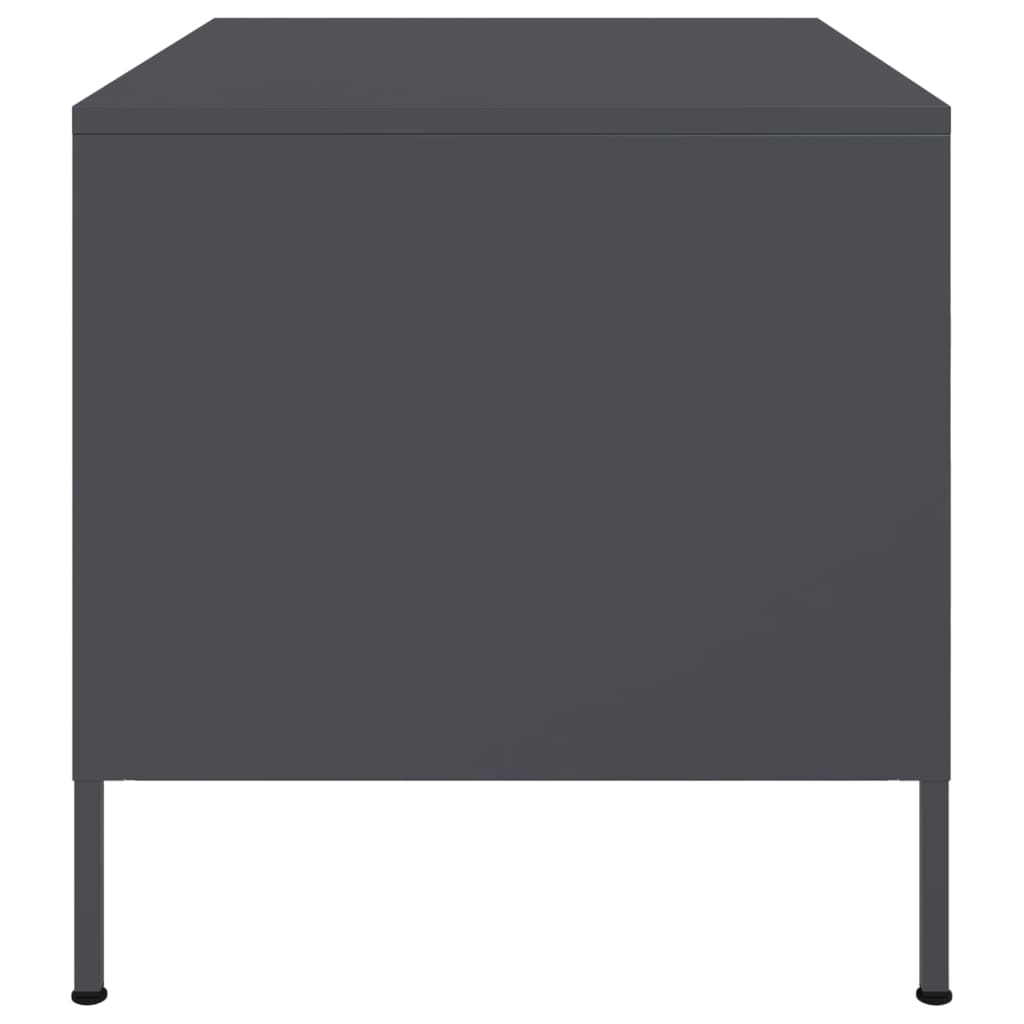 Table basse anthracite 68x50x50,5 cm acier laminé à froid Tables basses vidaXL   