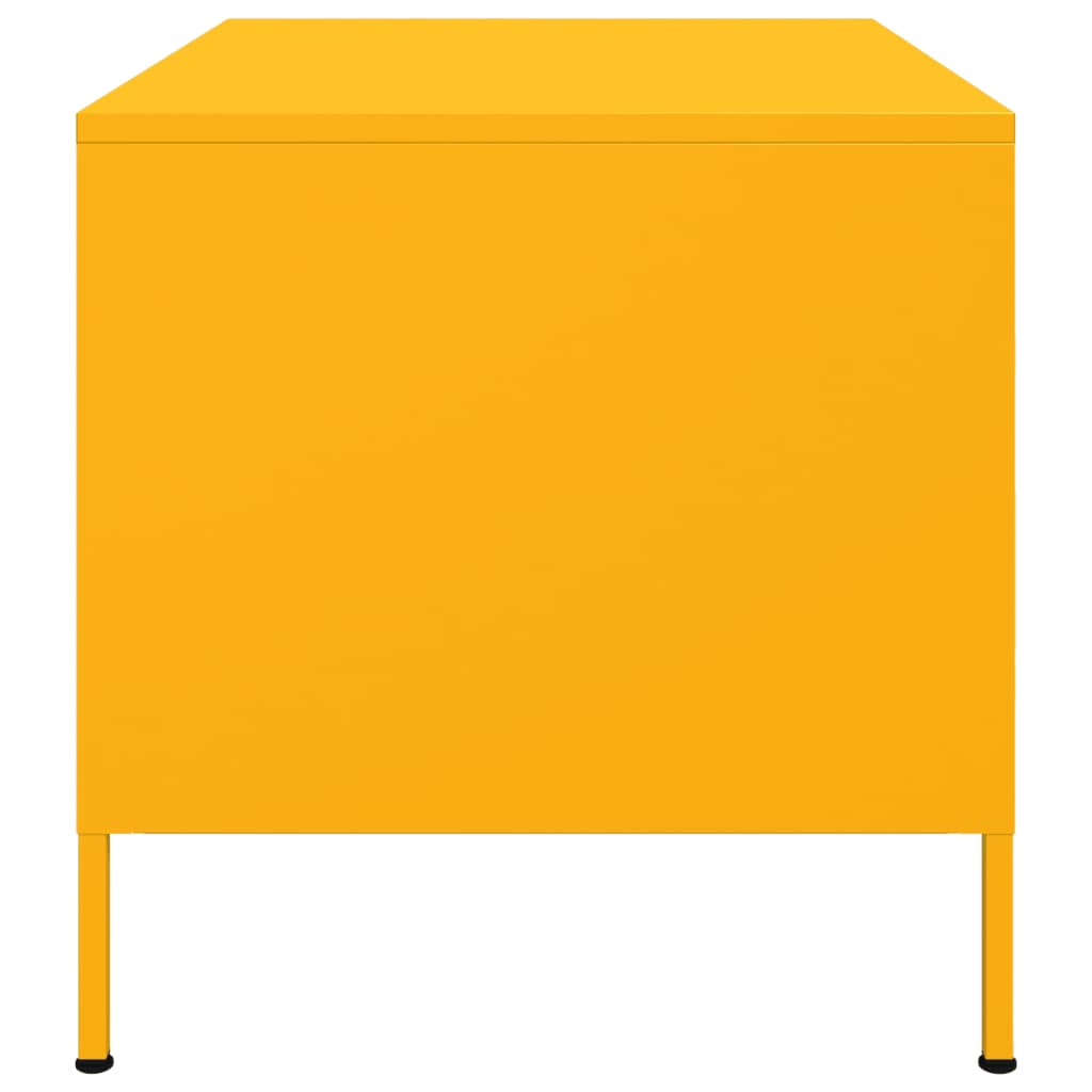 Table basse jaune moutarde 68x50x50,5 cm acier laminé à froid Tables basses vidaXL   