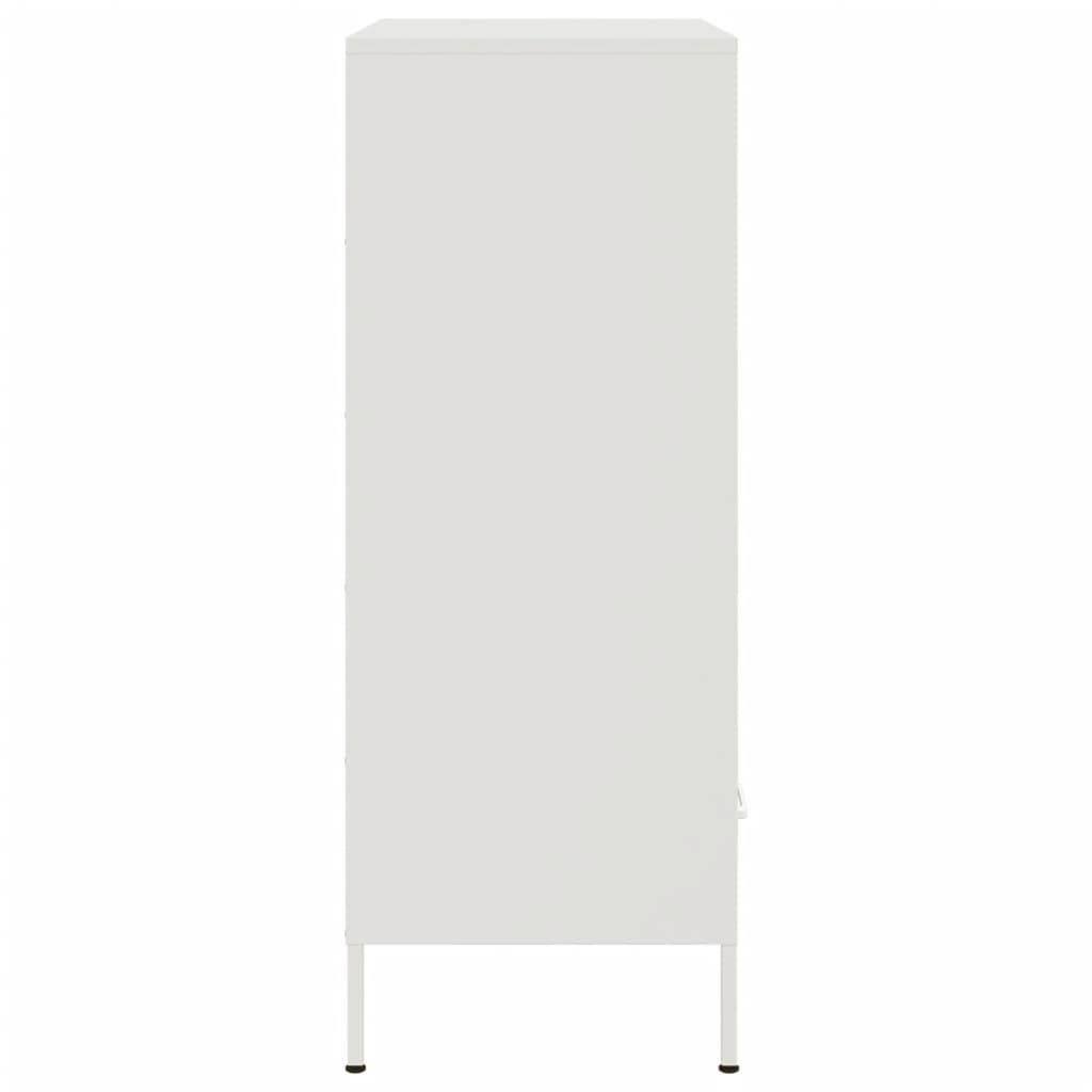 Image Buffet haut blanc 68x39x101,5 cm acier laminé à froid | Xios Store SNC vidaXL Xios Store SNC