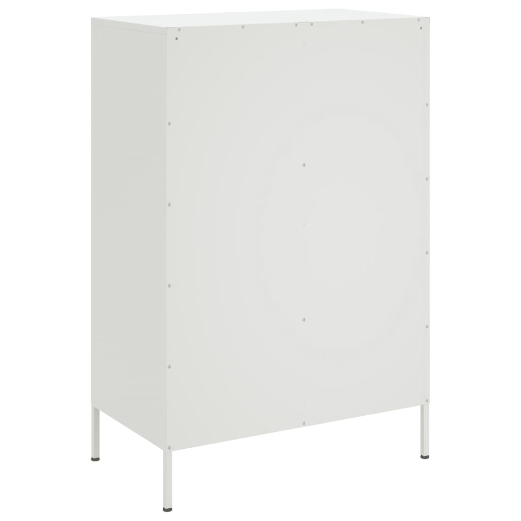 Image Buffet haut blanc 68x39x101,5 cm acier laminé à froid | Xios Store SNC vidaXL Xios Store SNC