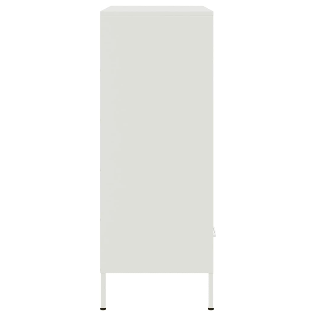Image Buffet haut blanc 68x39x101,5 cm acier laminé à froid | Xios Store SNC vidaXL Xios Store SNC