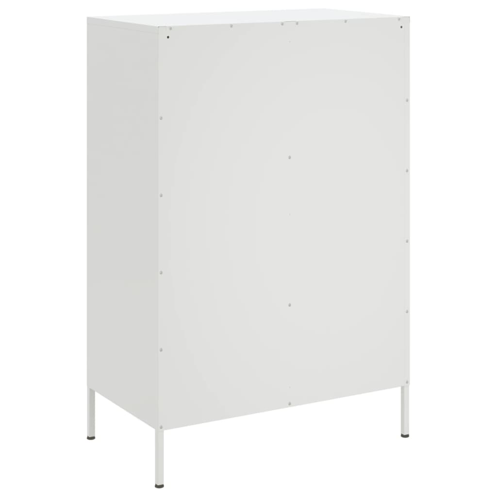 Image Buffet haut blanc 68x39x101,5 cm acier laminé à froid | Xios Store SNC vidaXL Xios Store SNC