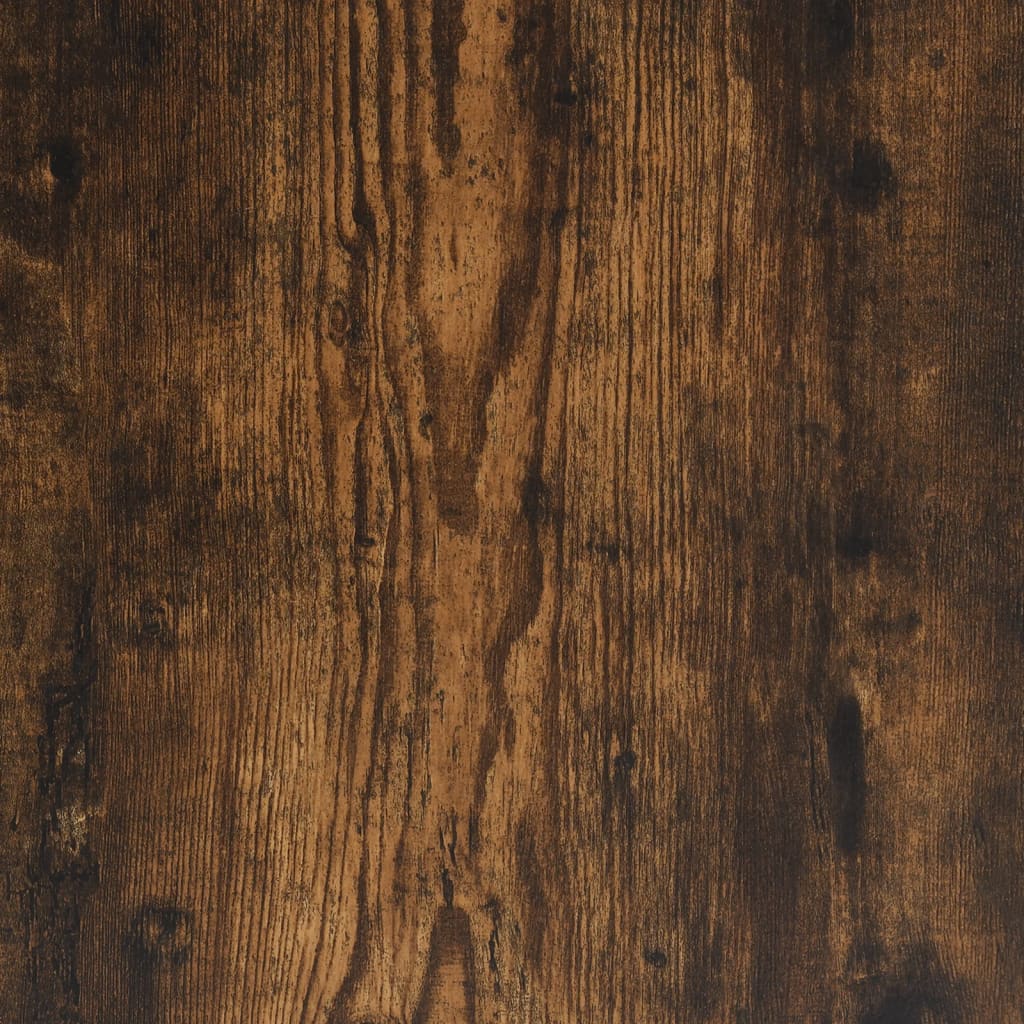 Cadre de lit chêne fumé 90x200 cm bois d'ingénierie et métal Lits & cadres de lit vidaXL   