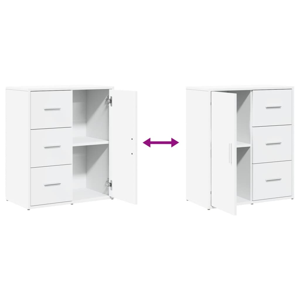 Image Buffets 2 pcs blanc 60x31x70 cm bois d'ingénierie | Xios Store SNC vidaXL Xios Store SNC