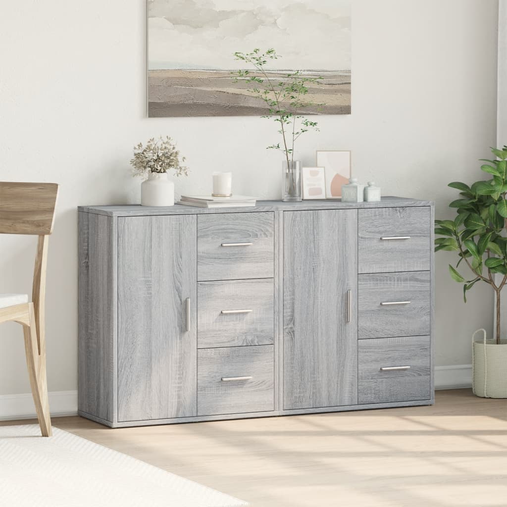 Image Buffets 2 pcs sonoma gris 60x31x70 cm bois d'ingénierie | Xios Store SNC vidaXL Xios Store SNC