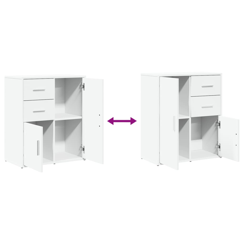 Image Buffets 2 pcs blanc 60x31x70 cm bois d'ingénierie | Xios Store SNC vidaXL Xios Store SNC