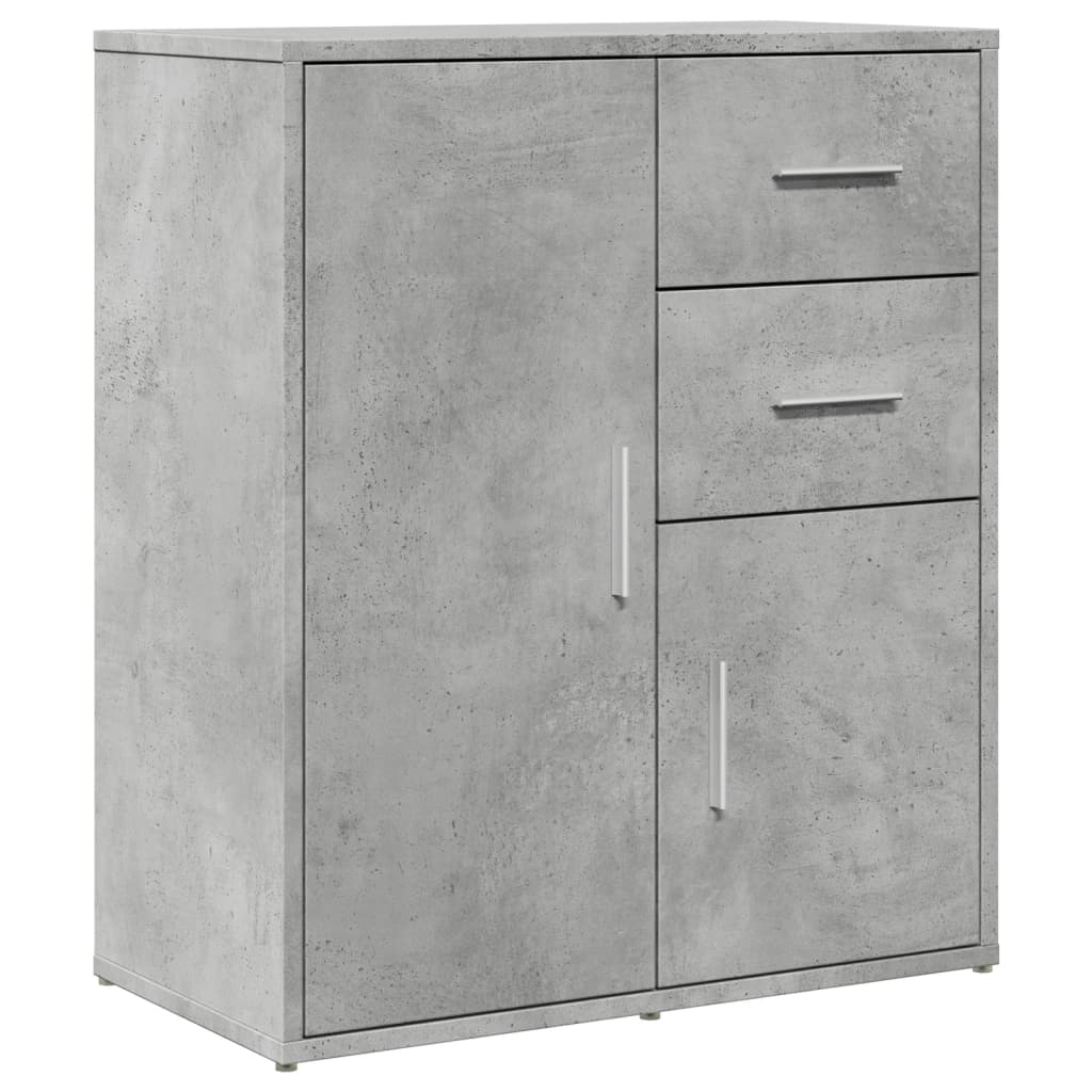 Image Buffets 2 pcs gris béton 60x31x70 cm bois d'ingénierie | Xios Store SNC vidaXL Xios Store SNC