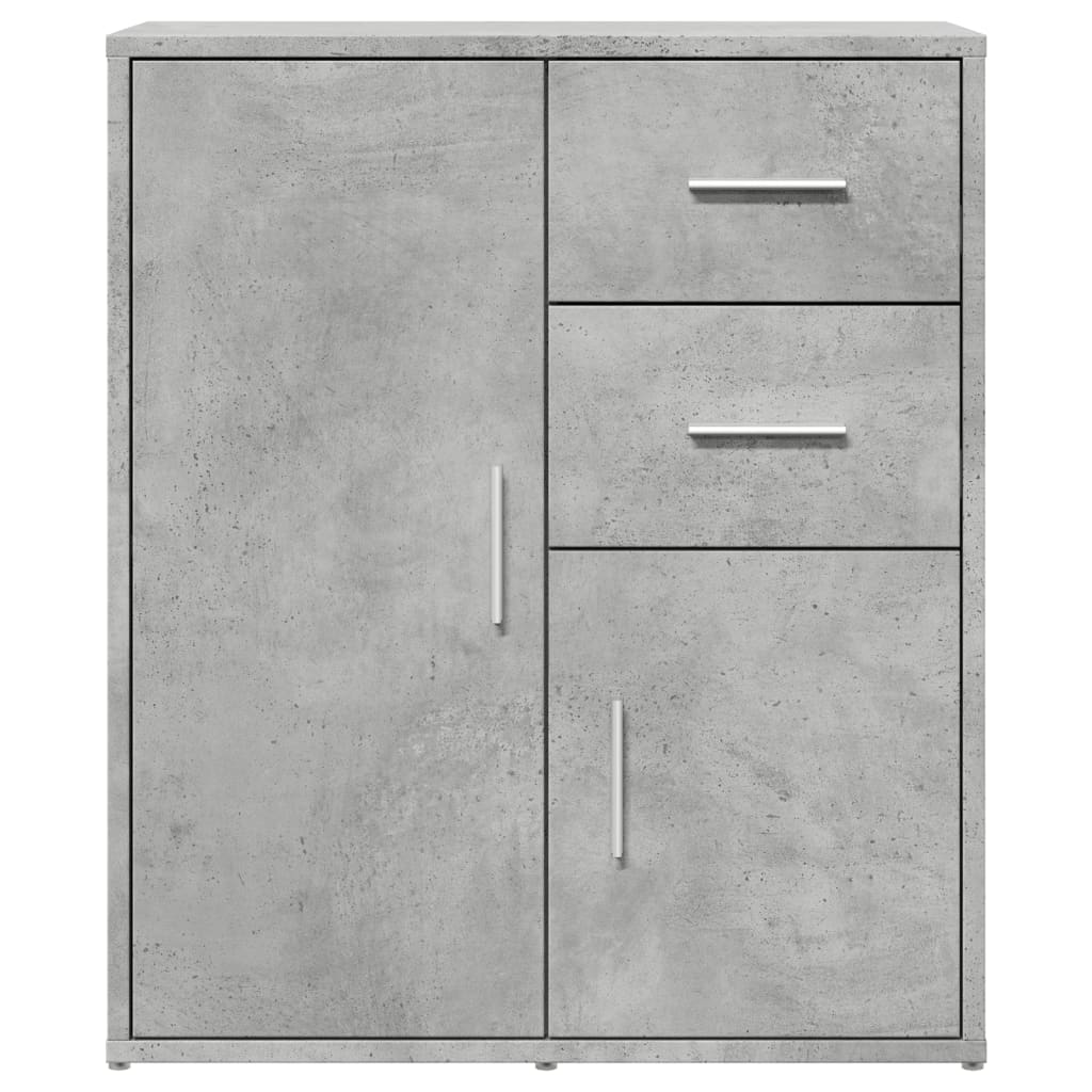 Image Buffets 2 pcs gris béton 60x31x70 cm bois d'ingénierie | Xios Store SNC vidaXL Xios Store SNC