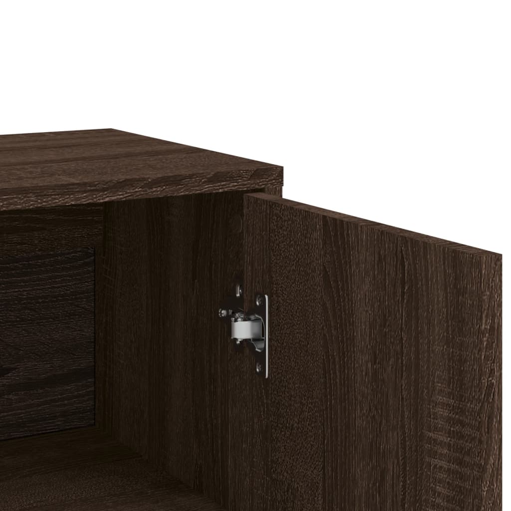 Image Buffets 3 pcs chêne marron 60x31x84 cm bois d'ingénierie | Xios Store SNC vidaXL Xios Store SNC