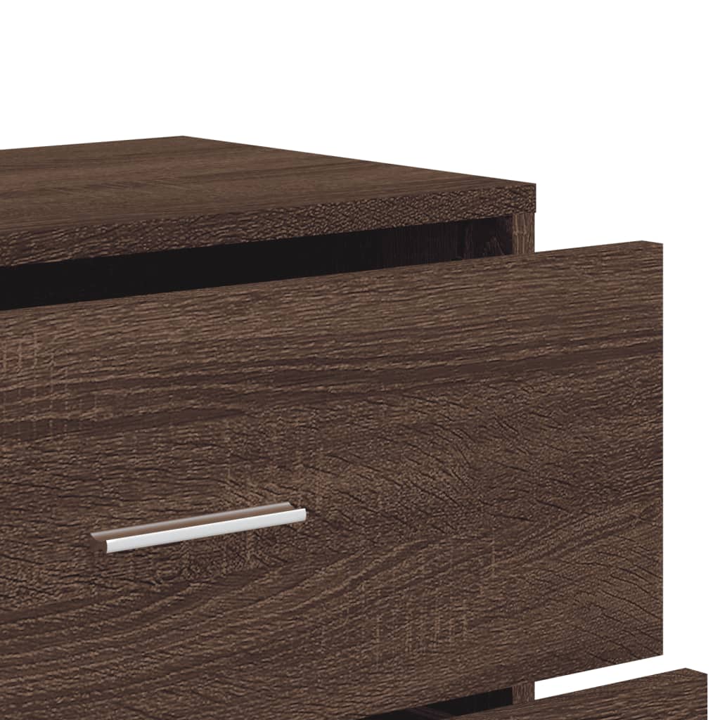 Image Buffets 3 pcs chêne marron 60x31x84 cm bois d'ingénierie | Xios Store SNC vidaXL Xios Store SNC