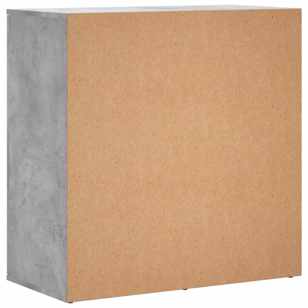 Image Buffets 2 pcs gris béton 79x38x80 cm bois d'ingénierie | Xios Store SNC vidaXL Xios Store SNC